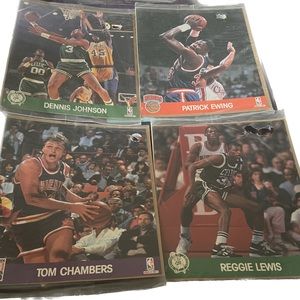 Lot of 7 NBA hoops action-shots